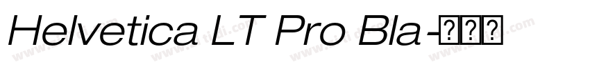 Helvetica LT Pro Bla字体转换